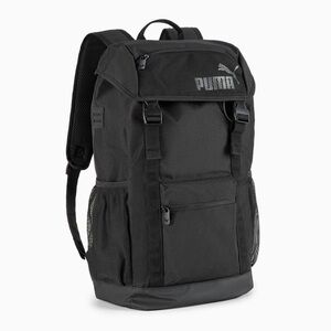 Puma Black Tactical-Style Backpack with Mesh Side Pockets